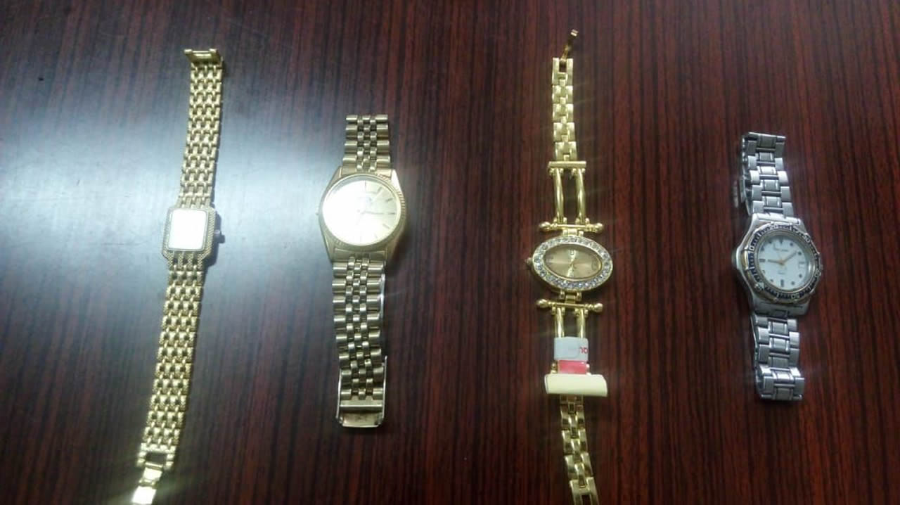 Des montres ont été récuperées après l’arrestation de Christophe Chinayen.