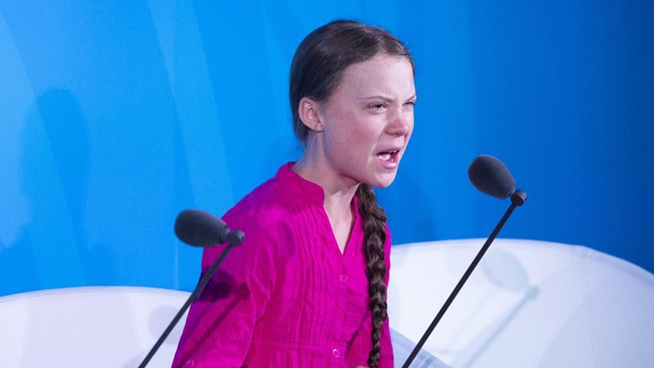 ​ Greta Thunberg s'exprime lors du sommet de l'ONU sur le changement climatique, le 23 septembreGreta Thunberg s'exprime lors du sommet de l'ONU sur le changement climatique, le 23 septembre [Cliquer et glisser pour déplacer] ​