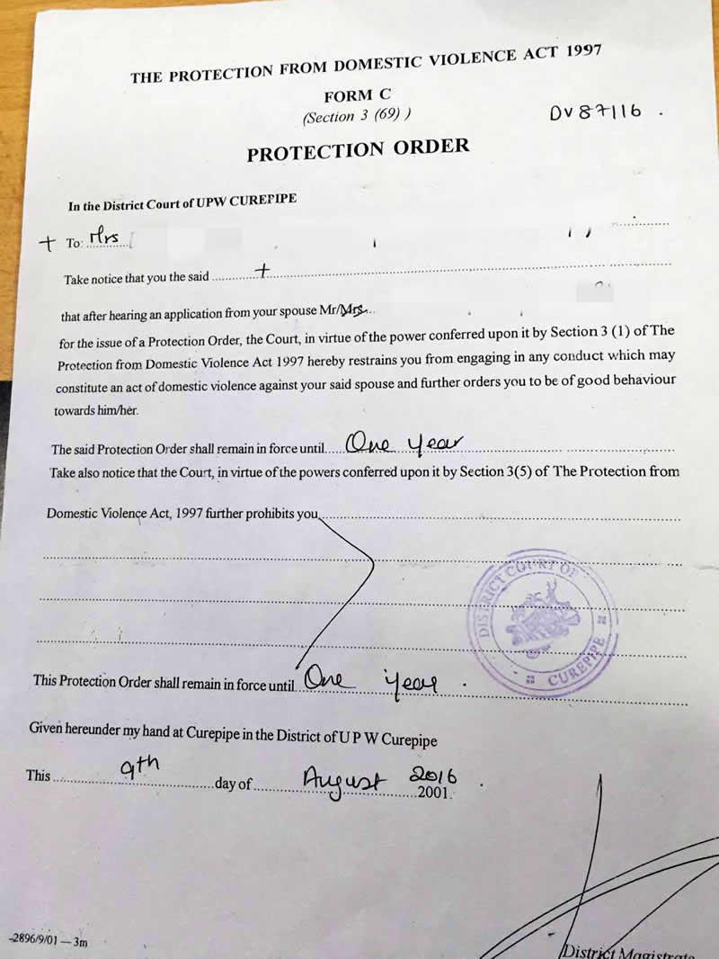 Protection Order