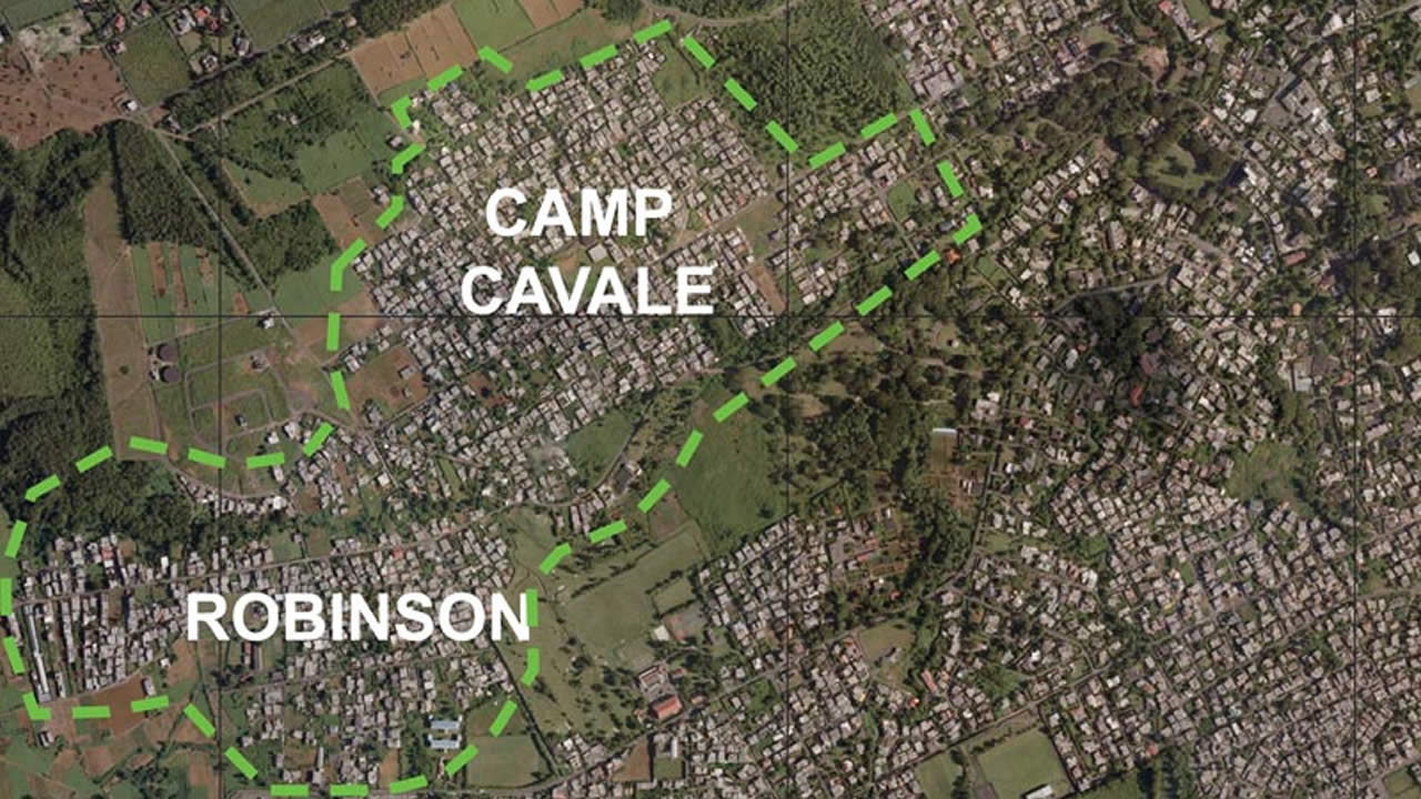 Camp-Caval et Robinson où la Wastewater Management Authority entreprendra un projet.