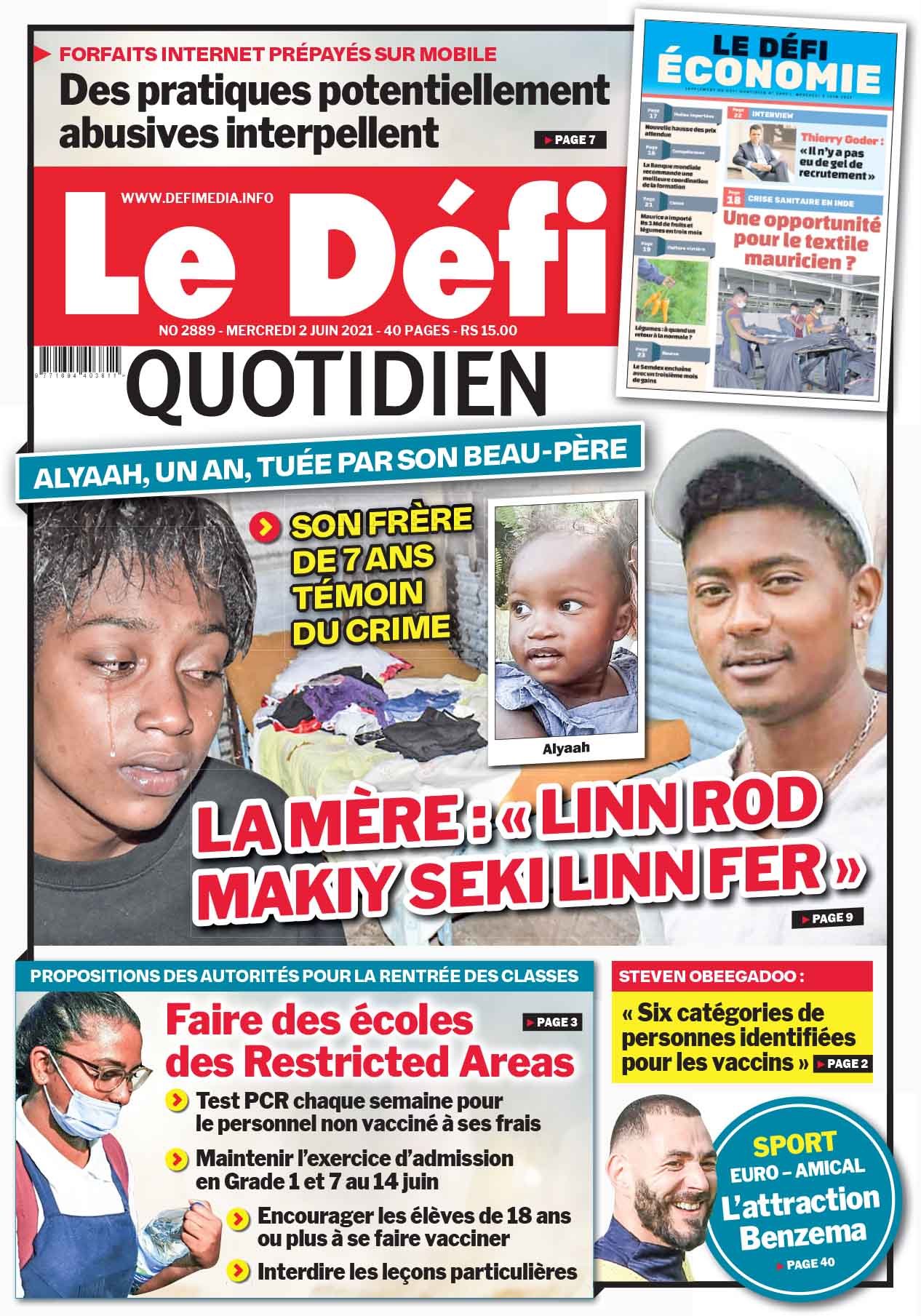 Cover - Quotidien 2889