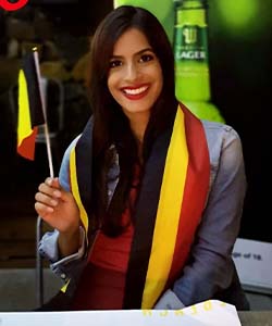 Laetitia Darche soutient l’Espagne et la Belgique. 