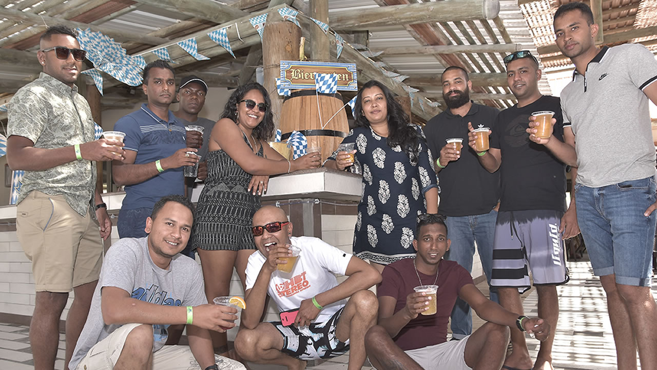 La bière a coulé à flots dans la tradition des fêtes bavaroises au Maritim Crystals Beach Hotel Mauritius.