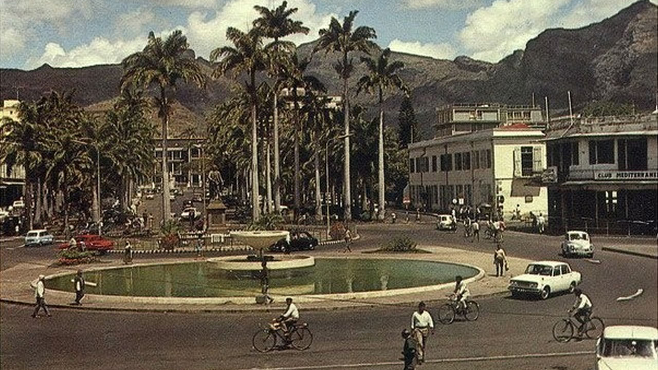 Place D'Armes, Port Louis (1965) (Crédit photo : Vintage Mauritius)