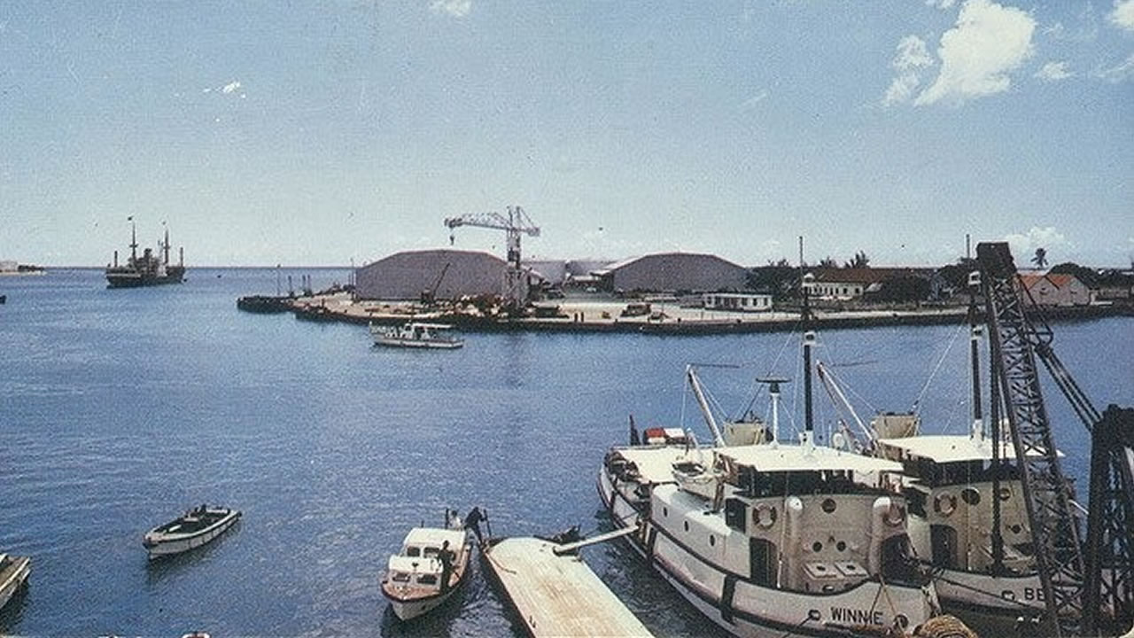 Rade de Port-Louis (1968) (Crédit photo : Vintage Mauritius)
