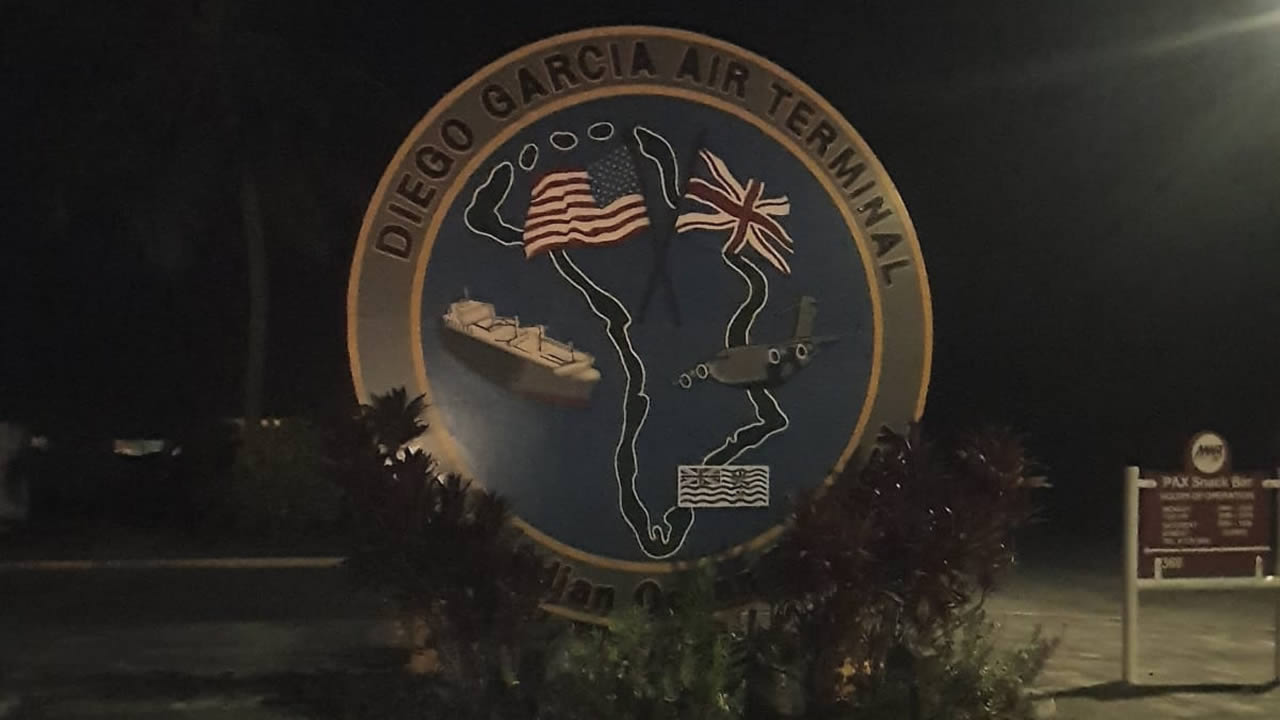 La base militaire americaine de Diego Garcia.