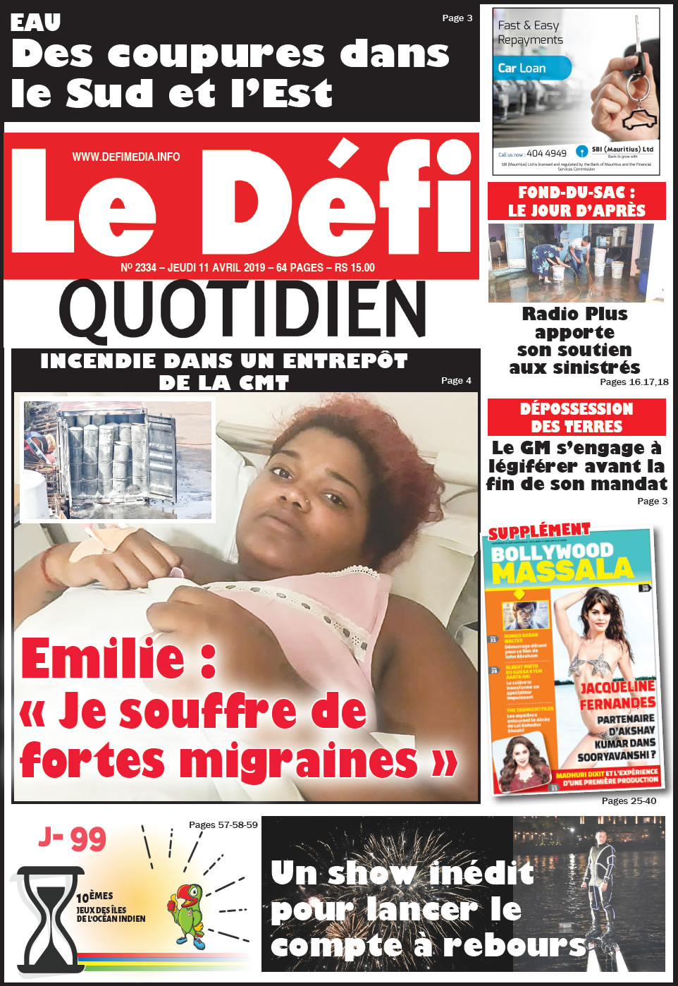 Defi Quotidien 11 avril 2019