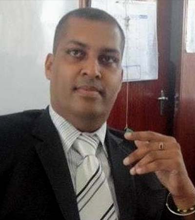 Vishal Baujeet, membre exécutif de la Government Teachers Union.