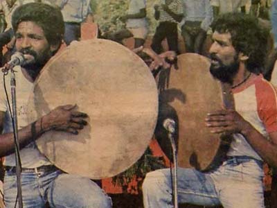 Nitish ( à gauche) et Ram Joganah à leurs débuts.