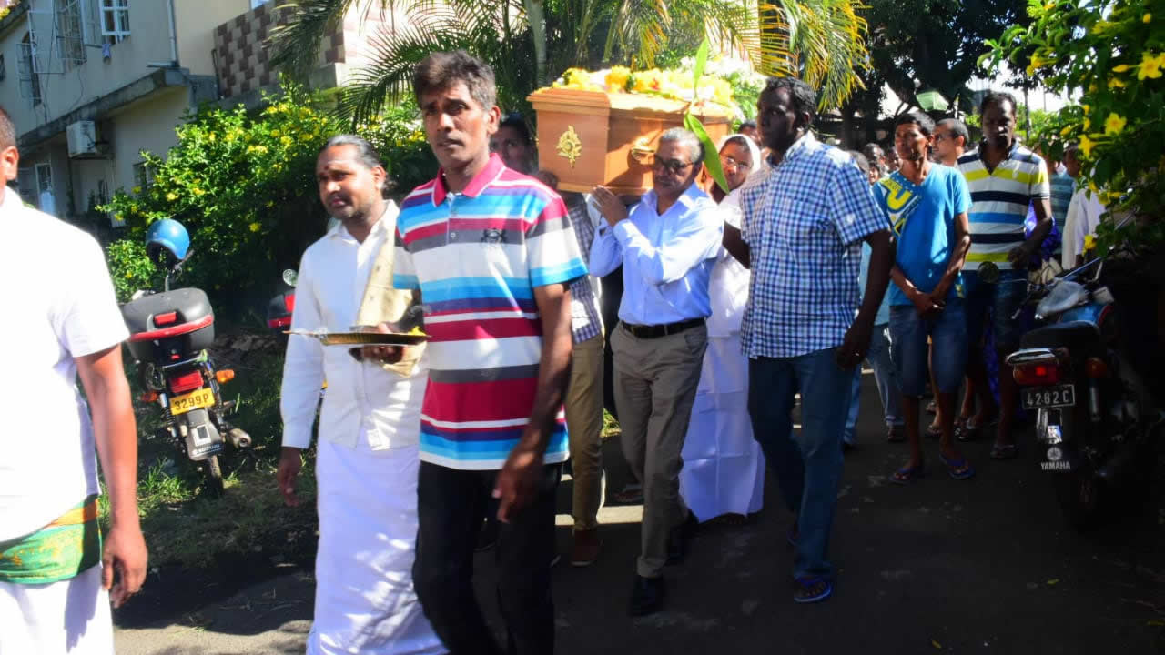 Les funérailles de Desigen Nulliah ont eu lieu mardi après-midi.