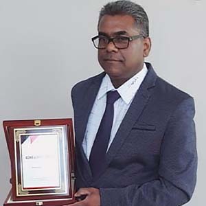 Dewanand Hossen,  le président de la Blood Donors Association.