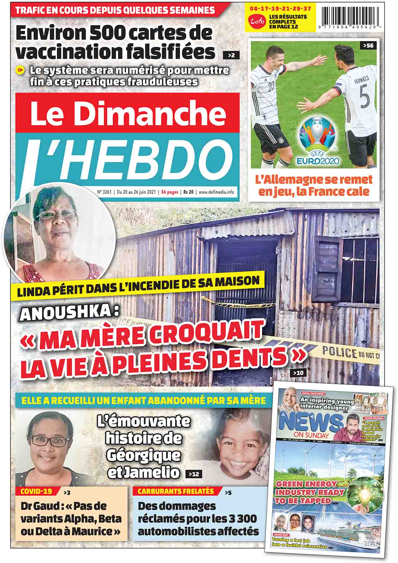 Cover Le Dimanche/L'Hebdo