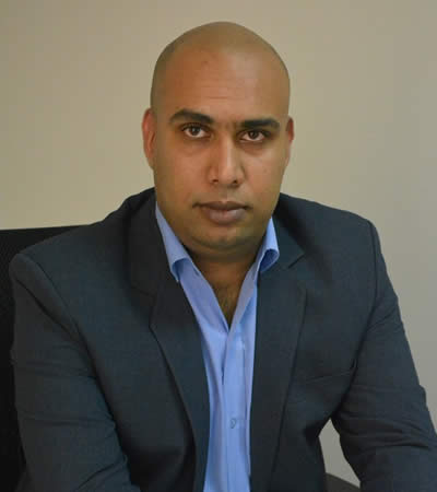 Eshan Chady, directeur des sites chez EURO CRM océan Indien.