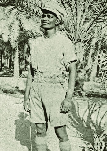 Manuel Arpadon Antony, engagé dans le Mauritius Labour Battalion.