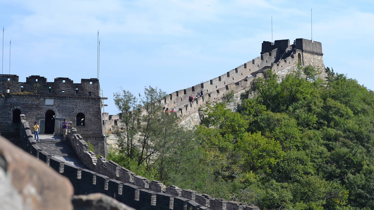 La grande muraille de Chine est une des sept merveilles du monde.
