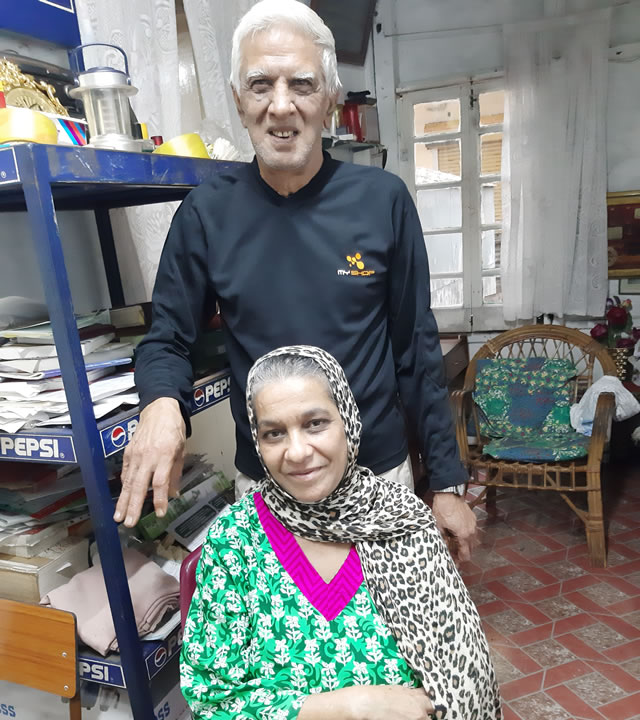 Bye Cader Jhummun et son épouse habitent  des locaux quasi-centenaires.