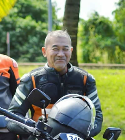 Richard Ng était aussi un passionné de la moto.