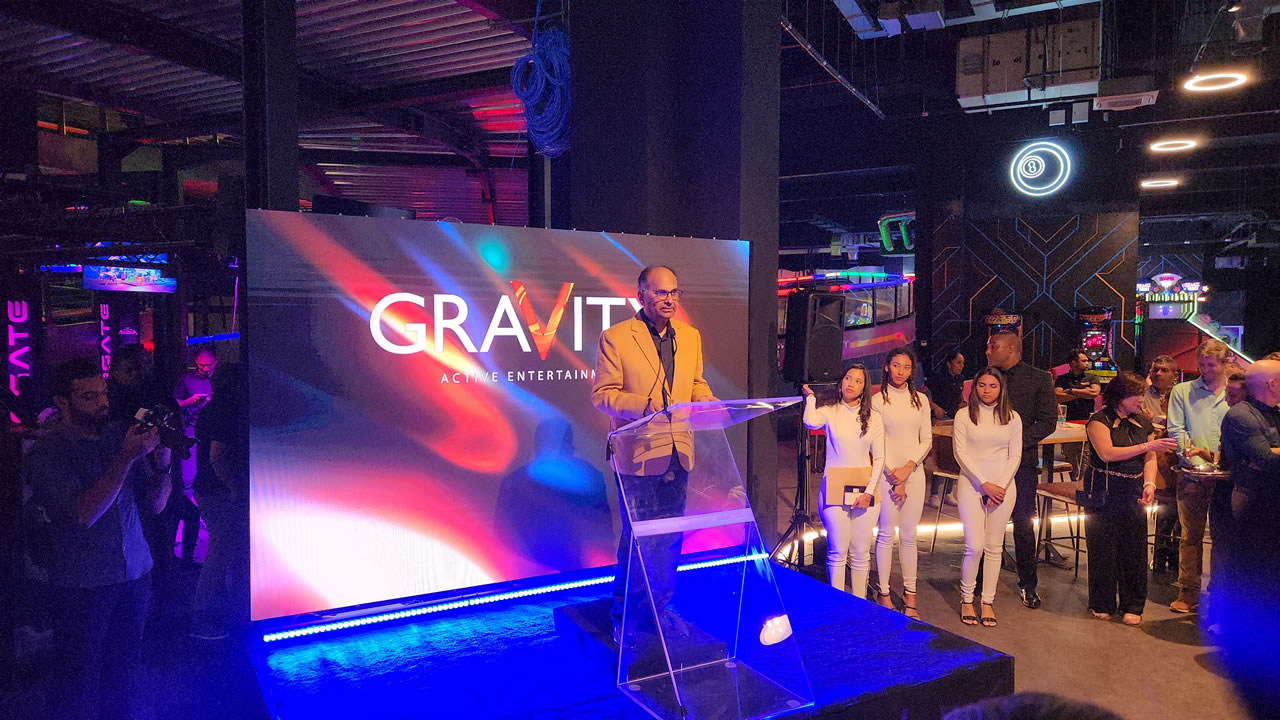 Le ministre Alan Ganoo a inauguré Gravity Max.