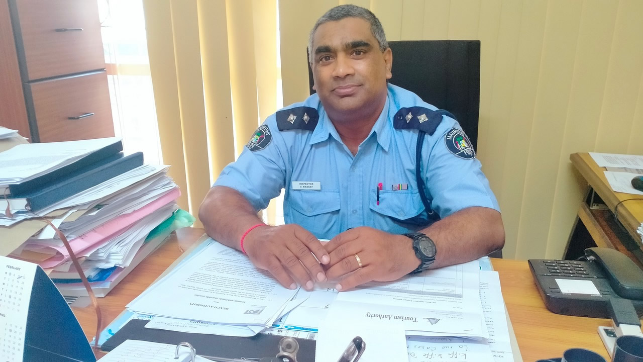 L’inspecteur Vishwanaden Amasay de la Police de l’Environnement.
