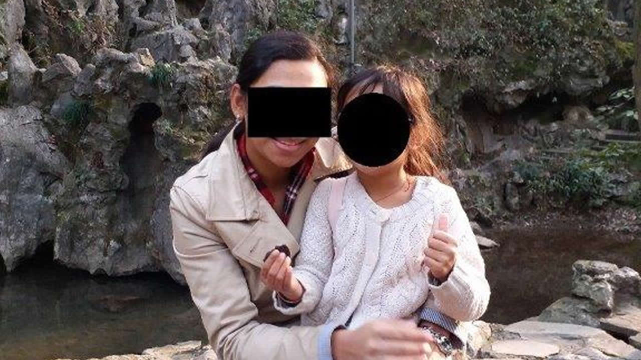 Mère et fille en Chine. (Photo publiée avec le consentement  de la mère).