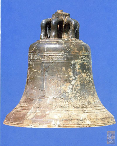 Une cloche récupérée sur l'épave du Saint-Géran, au National History Museum Mahébourg.