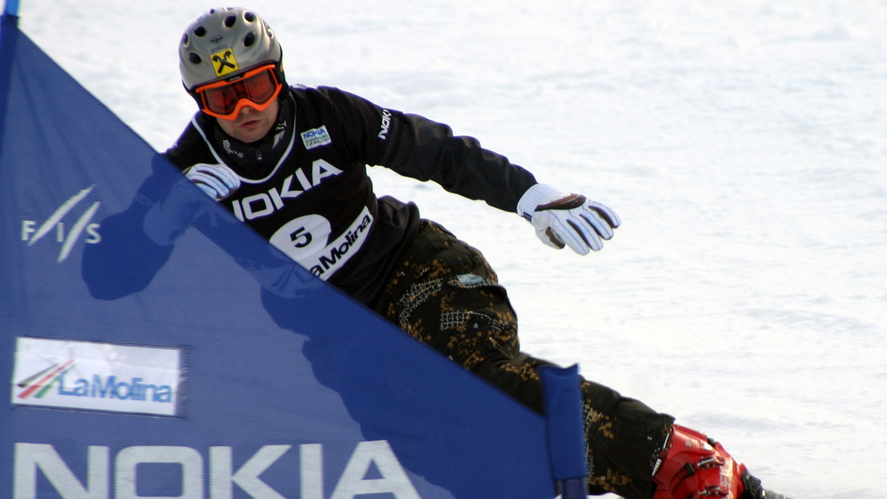 Rok Flander, ancien champion du monde de snowboard.