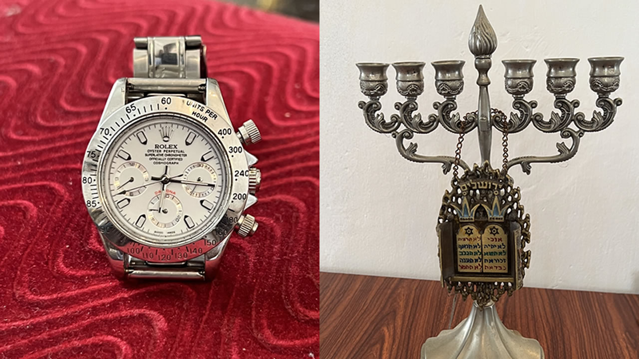 Rolex Daytona et Un chandelier juif