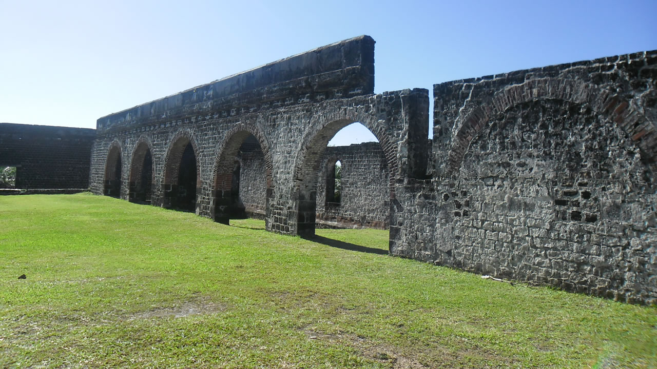 Les ruines de Belle-Mare Sugar Factory. 