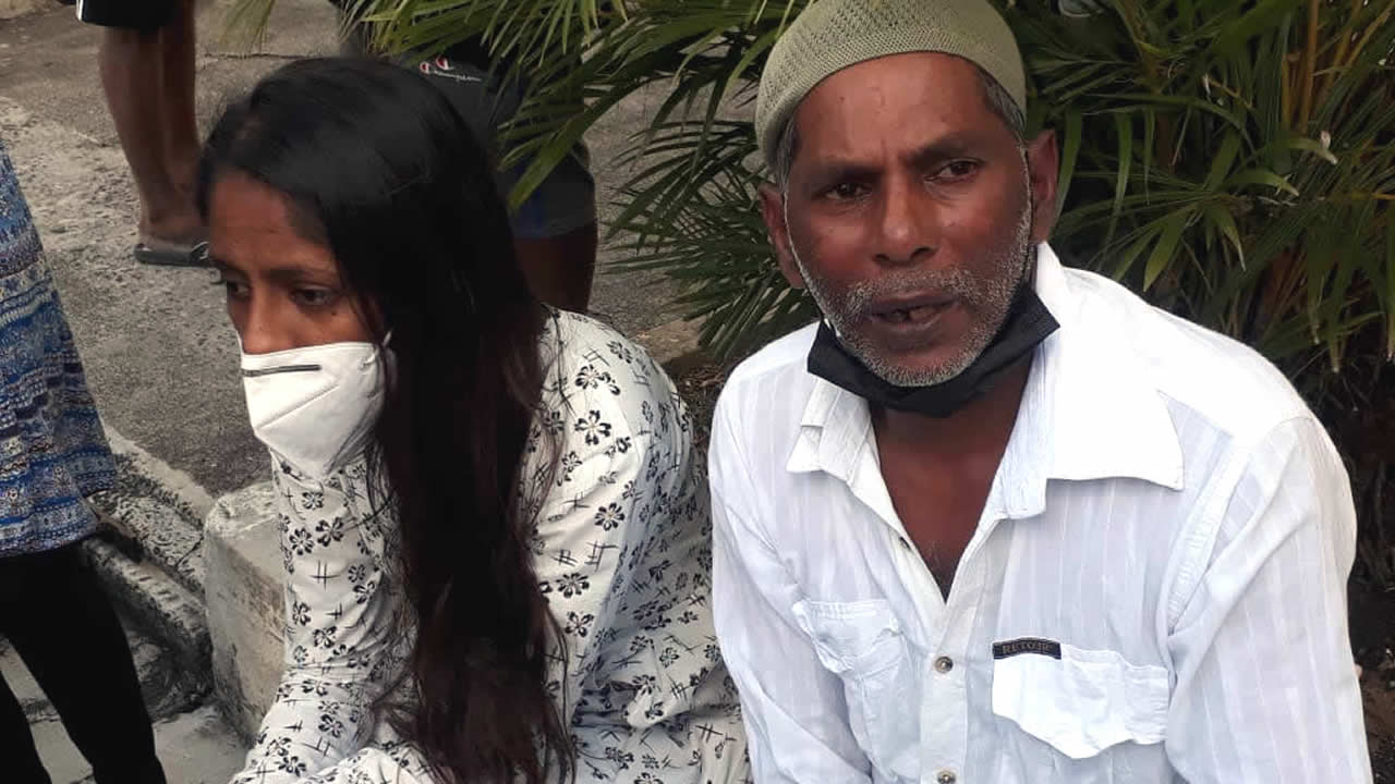 Le père et la soeur aînée de Zahir dévastés par ce drame.