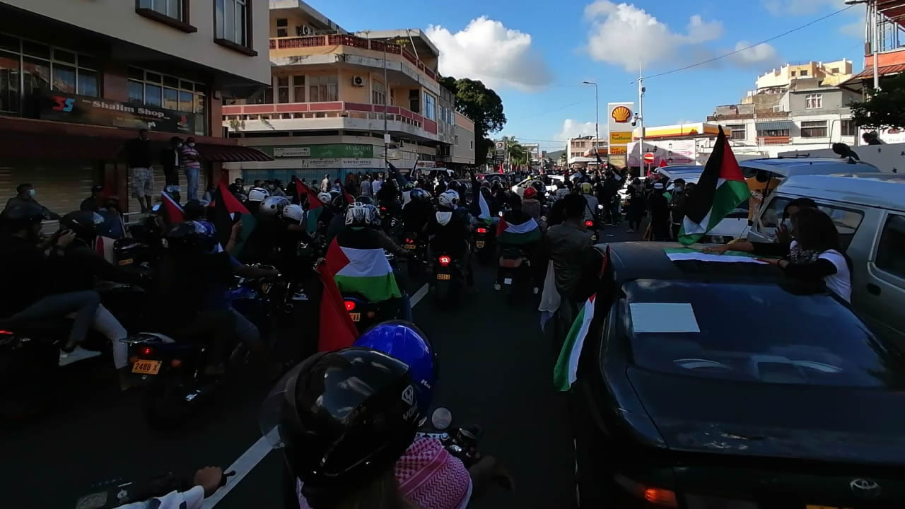 Manifestation pro-palestine à Port Louis