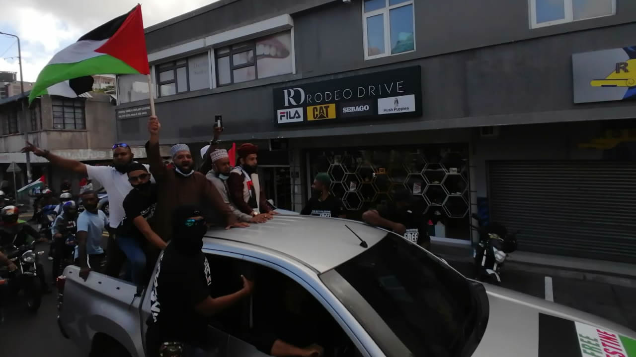 Manifestation pro-Palestine à Port Louis
