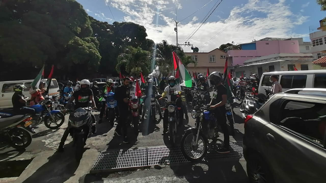 Manifestation pro-Palestine à Port Louis