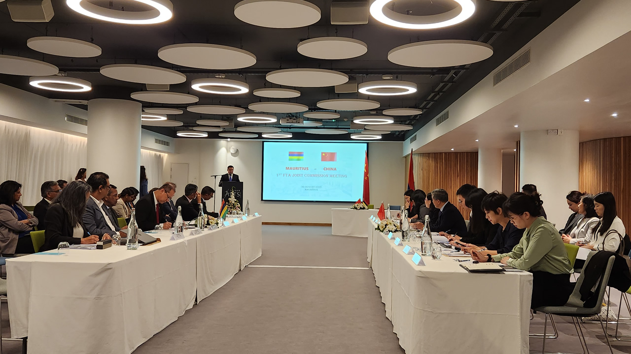 Une délégation chinoise est à Maurice pour la première Mauritius-China Free Trade Agreement Joint Commission.