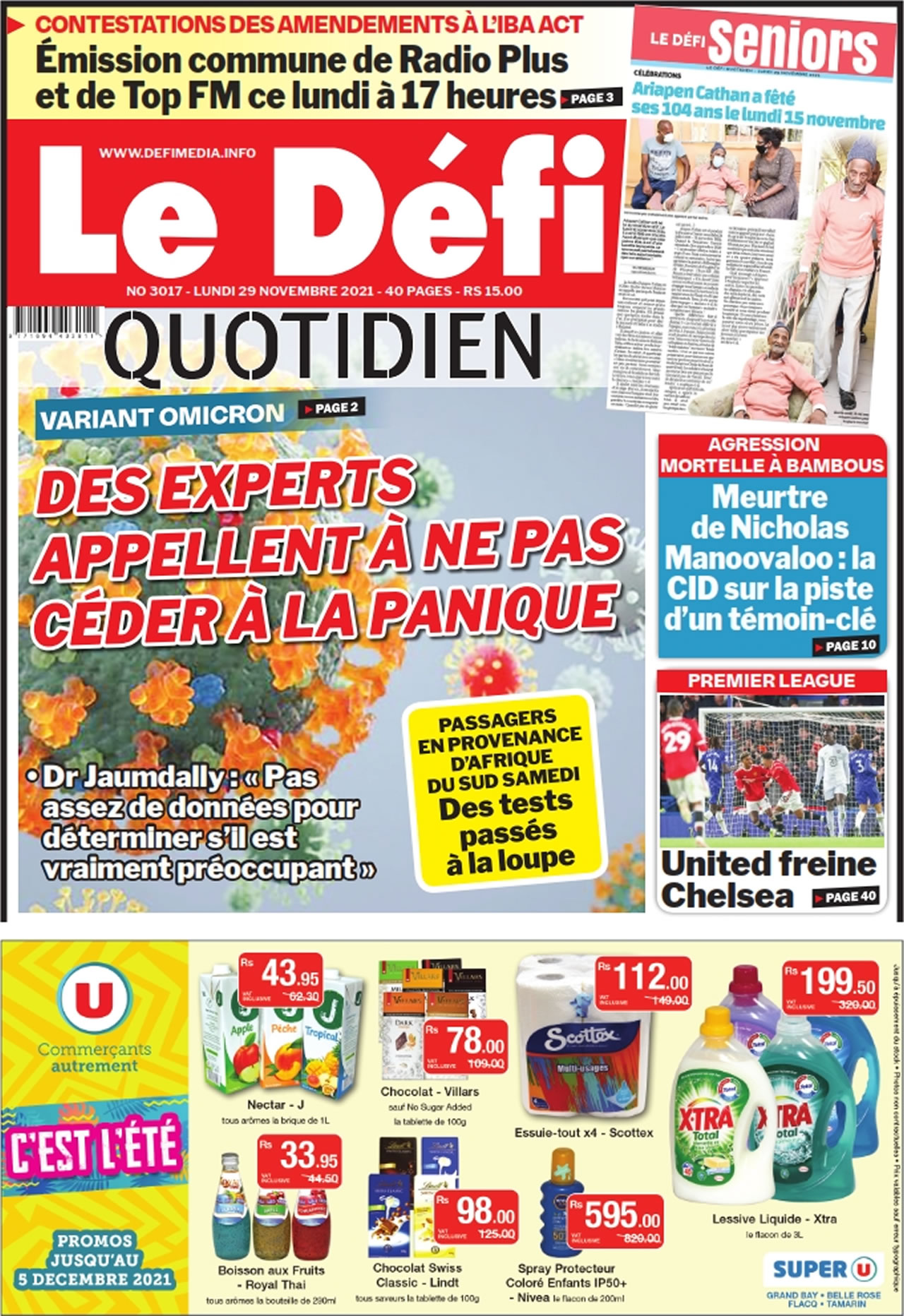 quotidien 3017