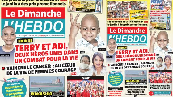 Voici la Une de Le Dimanche/L'Hebdo de ce dimanche 02 aout 2020