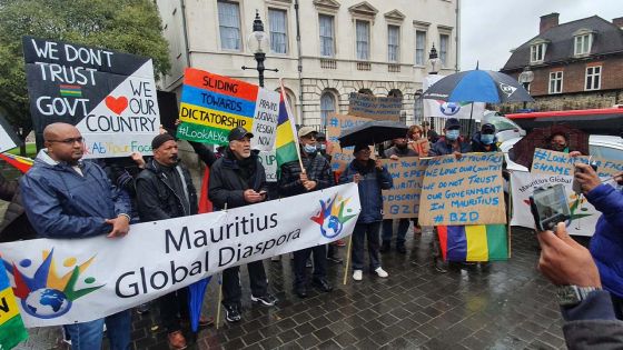 La diaspora mauricienne manifeste à Londres 