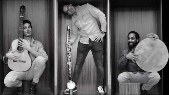 Trio Cholo pour la promotion du séga en France