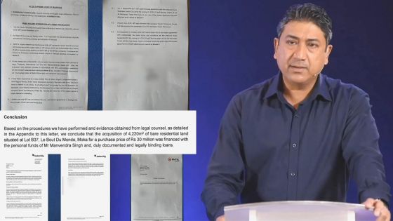 Suite aux allégations de l'avocat Bissessur : voici les documents présentés par Sherry Singh pour justifier l'acquisition de ses biens