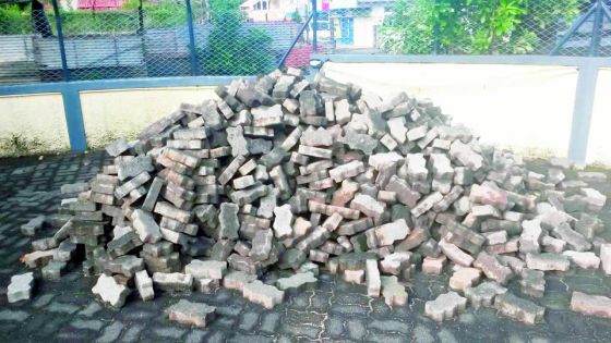À Rivière-des-Anguilles : un laboureur vole... 2 000 briques  pour embellir sa cour