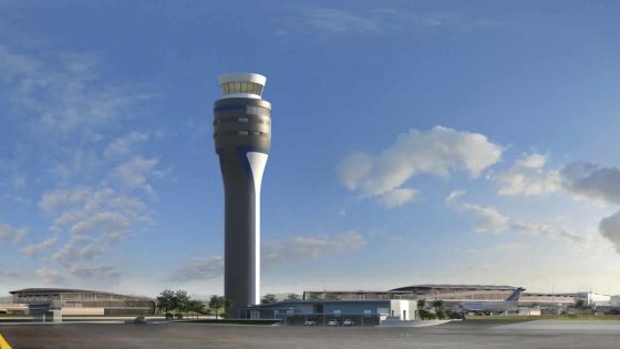 Aéroport : la nouvelle tour de contrôle se dévoile