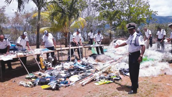 La NCG détruit tout un attirail de pêche