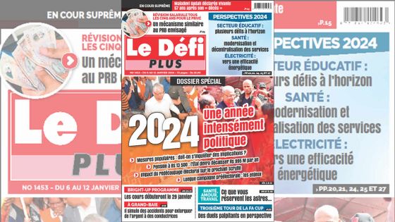 Voici la Une du Défi Plus de ce samedi 06 Janvier 2024