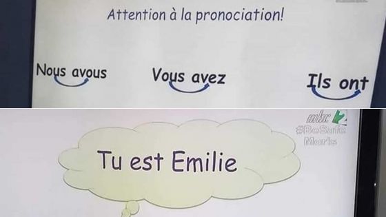 « Tu est » au lieu de « Tu es », « Nous avous » au lieu de « Nous avons » : ces erreurs ont été relevées par les spectateurs.