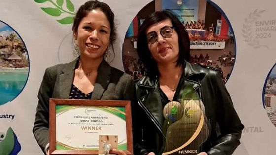 Environmental Awards 2024 : deuxième sacre consécutif pour Jenna Ramoo du Défi Media Group 