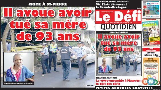 Voici la Une du Defi Quotidien de ce jeudi 06 septembre 2018