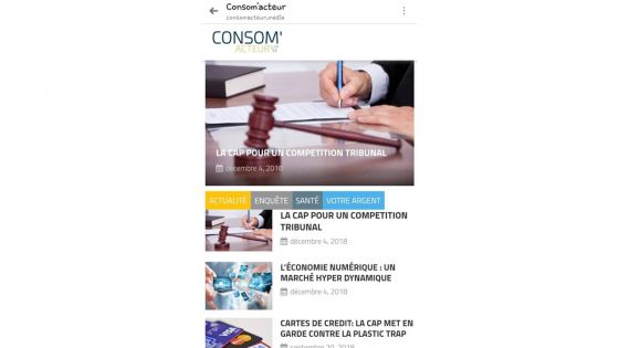 Journée mondiale de la Concurrence : la CAP  lance le journal en ligne Le Consom’Acteur 