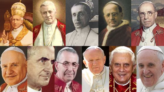 Les papes du XX et du XXI siècles