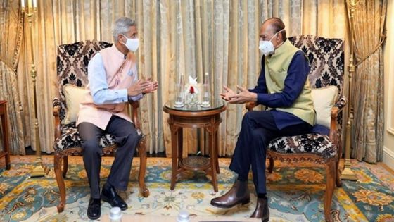 En Inde : Navin Ramgoolam rencontre Subrahmanyam Jaishankar