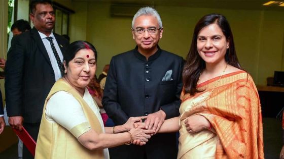 Prime Minister Jugnauth pays tribute to late Shrimati Sushma Swaraj