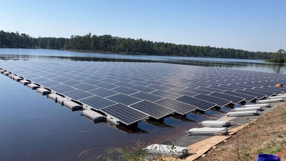 Production d’énergie : des panneaux solaires flottants pour Tamarind Falls